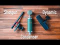 Which Type of Microphone Should You Buy? -- Shotgun vs Condenser vs Dynamic