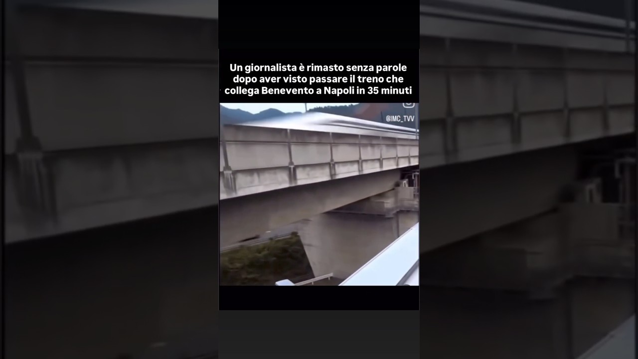 L’effetto del passaggio del treno ValleCaudina che collega Benevento a Napoli in 35 minuti