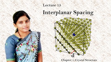 15. Interplanar Spacing: Condensed Matter Physics- SET/NET/GATE/JEST
