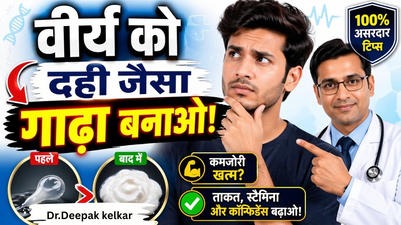 वीर्य को दही जैसा गाढा बनाओ  | Dr.Deepak Kelkar #sexologistindia #drdeepakkelkar