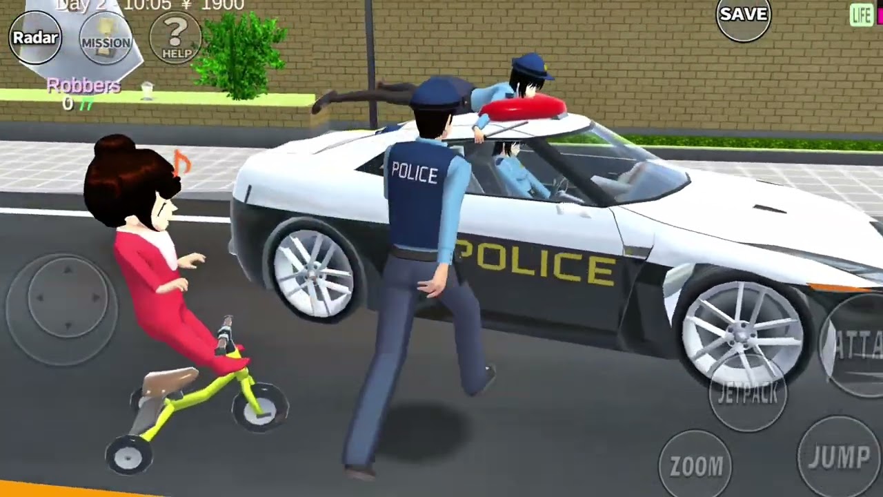 Poor baby | Game sakura school simulator 