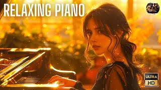 Relaxing Piano Music🎹 Enjoy Piano Music On A Gentle Rainy Day | 8 Hours Nature Dogs Piano