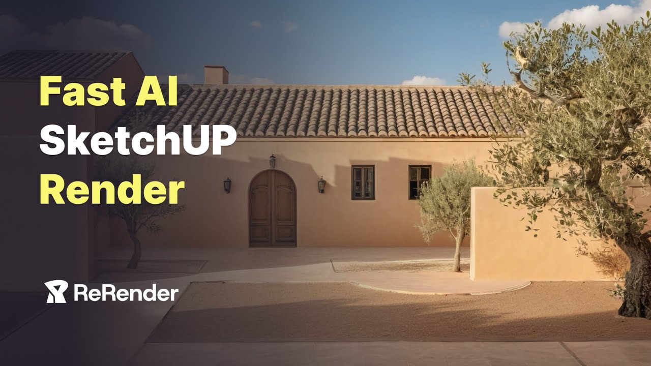 【SketchUp + ReRender AI 】SketchUp model Rendering - YouTube