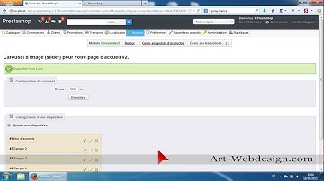 Tutoriel pour modifier un slider sur Prestashop