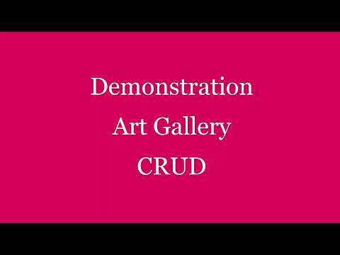 CRUD Application | Art Gallery Management System | Django