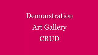 CRUD Application | Art Gallery Management System | Django