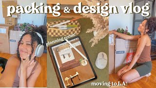 moving vlog: pack, declutter, and design with me!