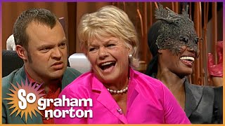 Play video: Judith Chalmers Gets An Orange Tan | So Graham Norton