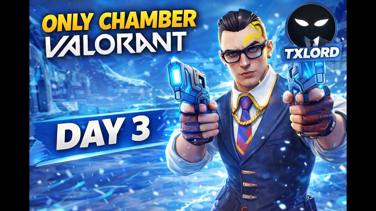 🔴Valorant ! Chamber Only 7 Day Challenge (Day 3)