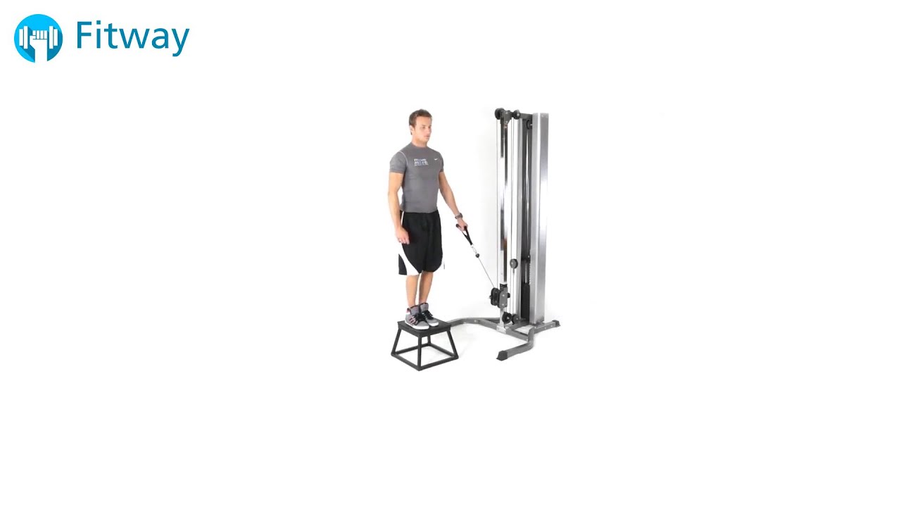 How To Do Cable Step Up Lateral Leg Workout Exercise YouTube