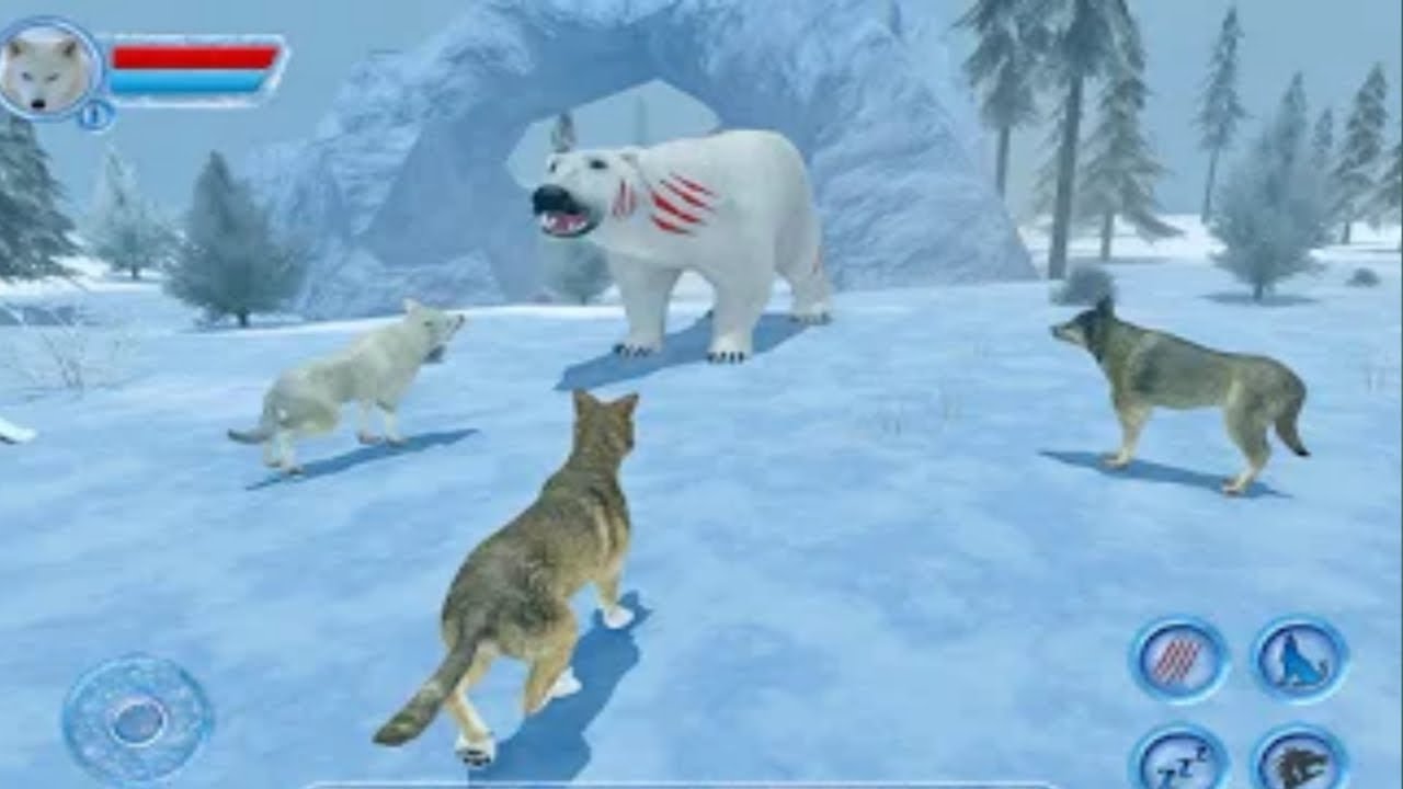 Arctic Wolf Simulator Animals || Wildlife Lion Game || Android Games