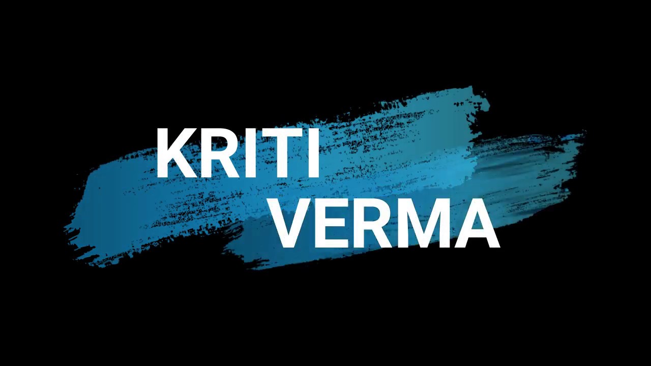 SHOWREEL OF BIGG BOSS AND ROADIES FAME KRITI VERMA..MADE BY ACTOR'S BUDDY..