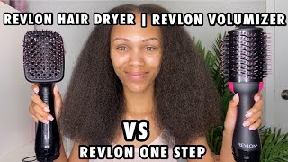 Revlon One Step Volumizer VS One Step Hair Dryer On Natural Hair | Which One Is Better!?!