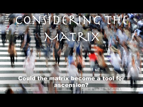 CONSIDERING THE MATRIX: "Could the matrix become a tool for ascension?"