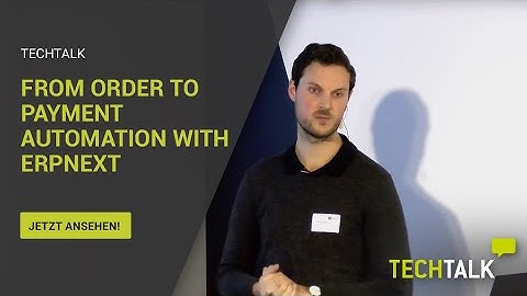 From order to payment automation with ERPNext