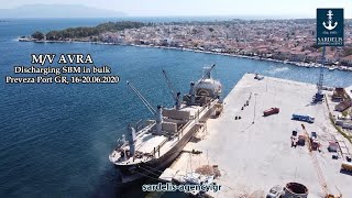 MV AVRA discharging SBM cargo at Preveza Port GR
