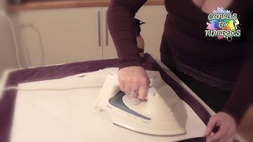 How to get wrinkles out of your canvas