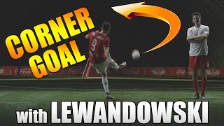 Corner goal with robert lewandowski | tutorial