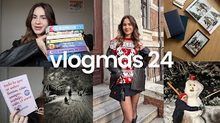 VLOGMAS 24: könyvajánló, last minute ajándék és szánkózás a családdal