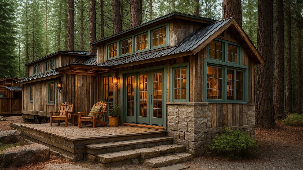Почему этот коттедж площадью 396 квадратных футов — идеальное место для отдыха в лесу?