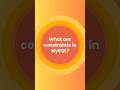 What are Constraints in MySQL? 🗝️#shorts #databaseconcepts #interviewpreparation #mysql #dbms #learn