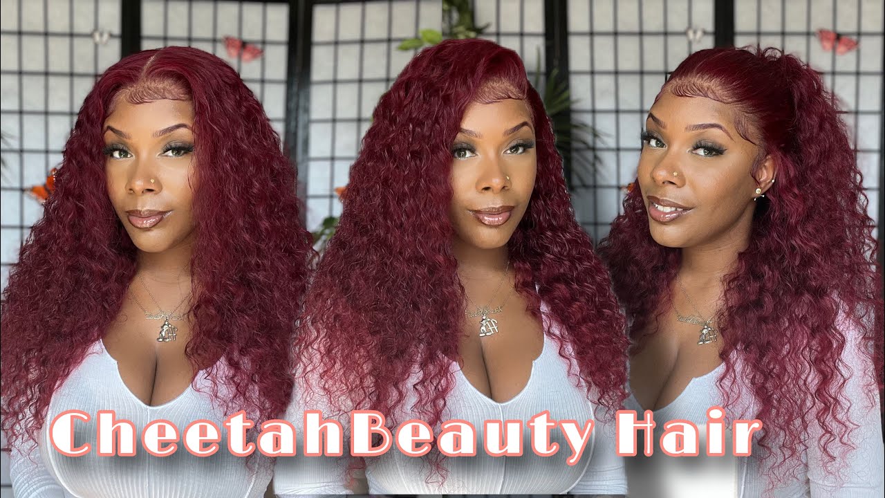 ?KILA J 24” RED LOOSE WAVE LACE FRONT WIG? *NEW* Amazon.com : QZOQZO 24Inch 99J Burgundy Lace Front Wigs  main image 2