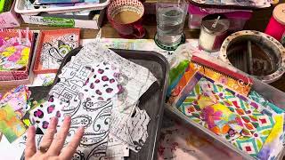 Decoupaging a Wooden Box with Paper Napkins & Tissue Paper
Decoupaging on the wooden box I did the test pages for in my last video.
I know I always make title thumbnails for my videos, but loved this one YouTube made so much I just left it. Decoupaging a Wooden Box with Paper Napkins & Tissue Paper