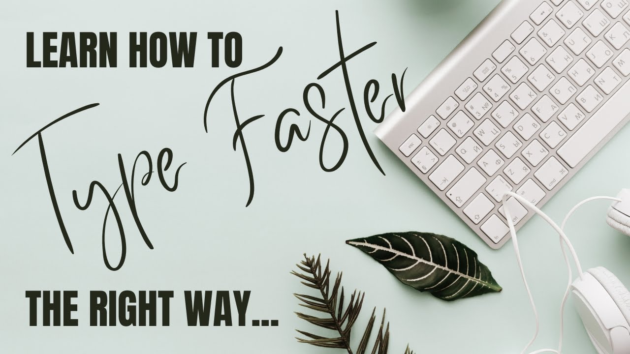 How I Learned to Type Faster Touch Typing - YouTube