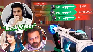 My Viper Outplays shocked S8UL ( EPIC REACTIONS ) 😳ft.@8bitBinks69 @soulregaltos9810 @KrutikaPlays