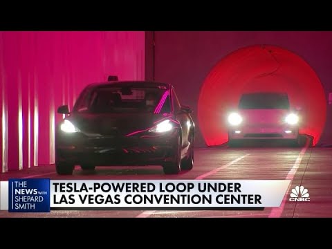 Inside Elon Musk's underground loop tunnels in Las Vegas