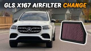 How to Change Mercedes GLS450 Engine Air Filter (2020-2026 X167) | Step-By-Step DIY Tutorial