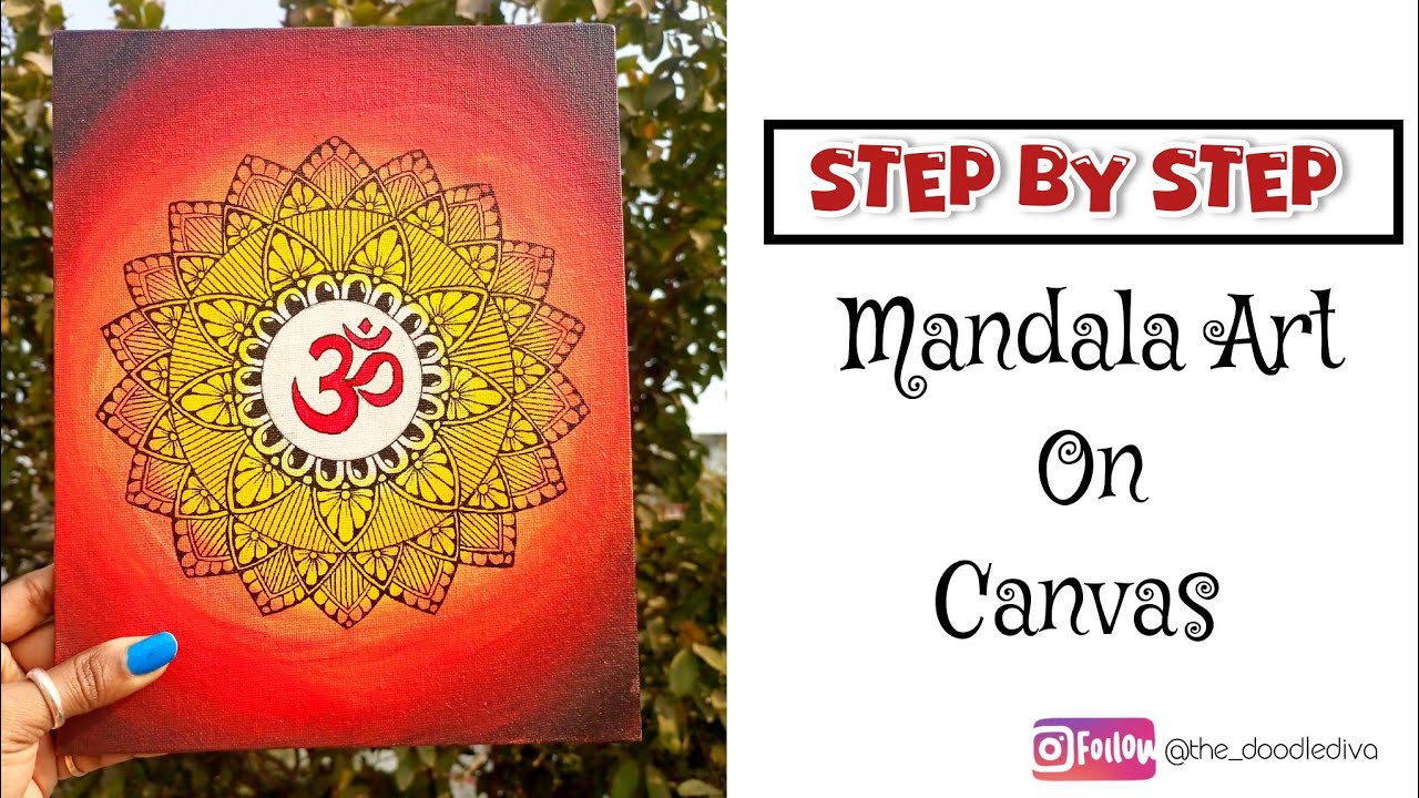 ॐ Mandala Art 🌟 on CANVAS 🌈 