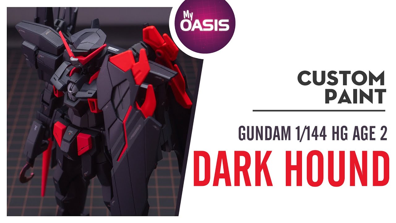 Gundam 1/144 Age 2 -  DARK HOUND - Custom paint