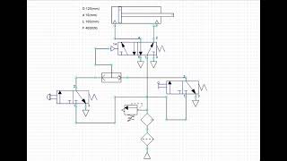 4.1-Pneumatics - OR function control circuit simulation