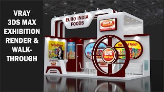 3DS MAX Walkthrough Animation Exhibition || 3ds Creation