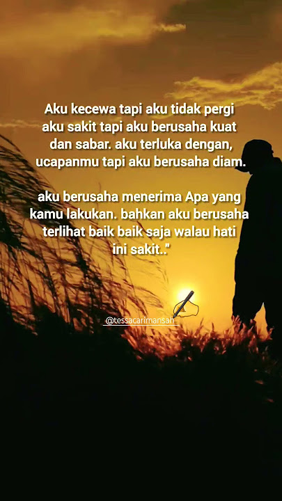 Aku kecewa tapi tidak pergi#quotes #katakatabijak #motivasi #nasehatdiri #feedshorts #fyp
