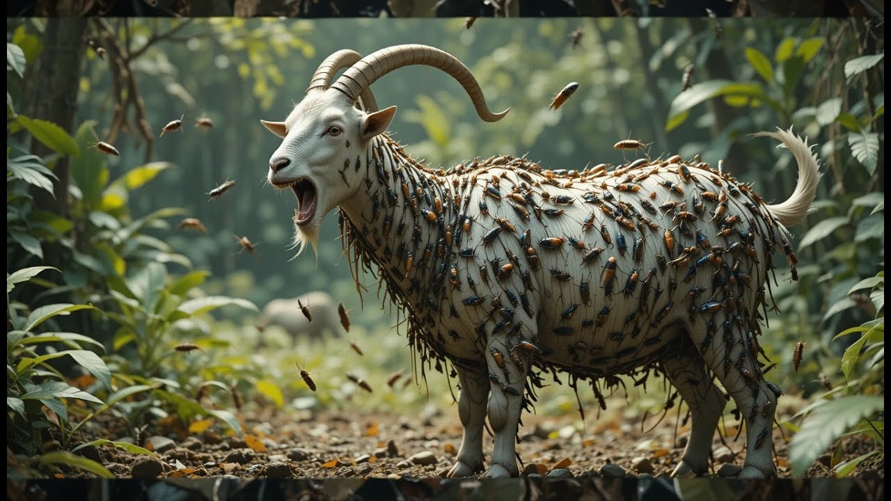 GOAT Covered in Dangerous Cockroaches Rescued by Helicopter Team | Heart-Touching Animal Rescue