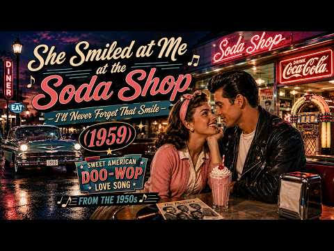 She Smiled at Me at the Soda Shop (1959) | Sweet American 1950s Doo-Wop Love Song