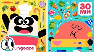 HEALTHY EATING SONG + More Songs and Cartoons for kids | Lingokids