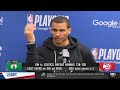 Joe Mazzulla Postgame Interview | Boston Celtics beat Atlanta Hawks 128-120