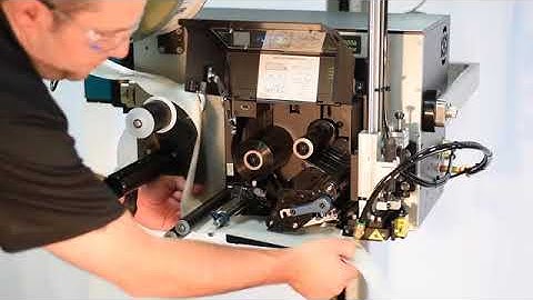 INSTALLING ROLL OF LABELS / LABEL WEB ONTO THE 3600a TAMP BLOW PRINTER APPLICATOR