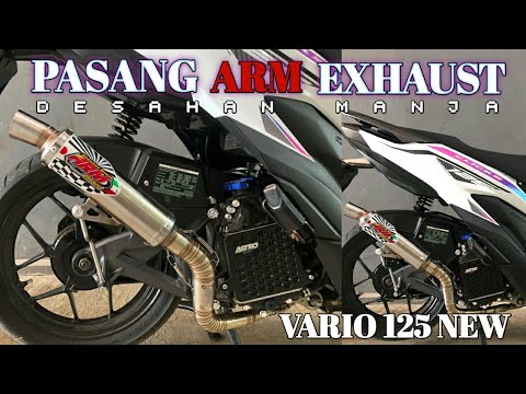 Pasang ARM Exhaust di Vario | Knalpot ARM desahan manja