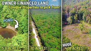 Owner Financed Land for Sale in MO - 3 Unique properties with Low Down Payments and No Credit Checks