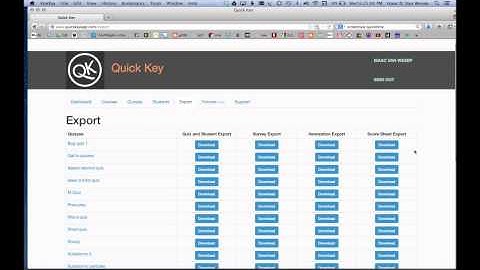 Tutorial - Export Quiz Data