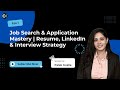 Job Search & Application Mastery | Resume, LinkedIn & Interview Strategy
