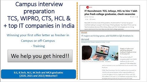 How to clear IT campus interview and get the best offer letter!!