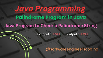 09 - Palindrome String Program in Java | Core Java | Java Interview Programs