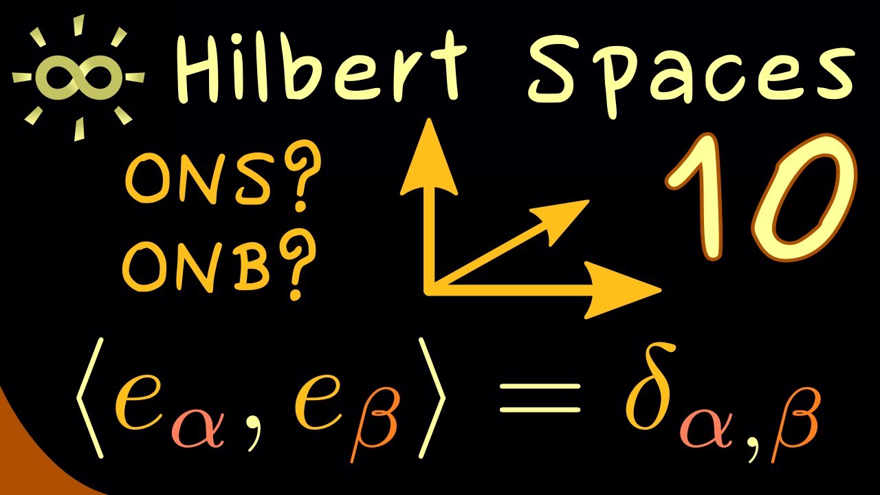 Hilbert Spaces 10 | Orthonormal System and Orthonormal Basis [dark version]