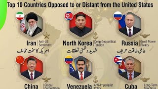 Top 10 American enemies in the world #Biggest USA enemies #Countries hate USA #Iran wars  #World war