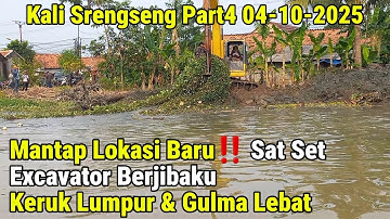 Mantap Lokasi Baru‼️ Sat Set Excavator Berjibaku Keluarkan Lumpur & Gulma #dedimulyadi